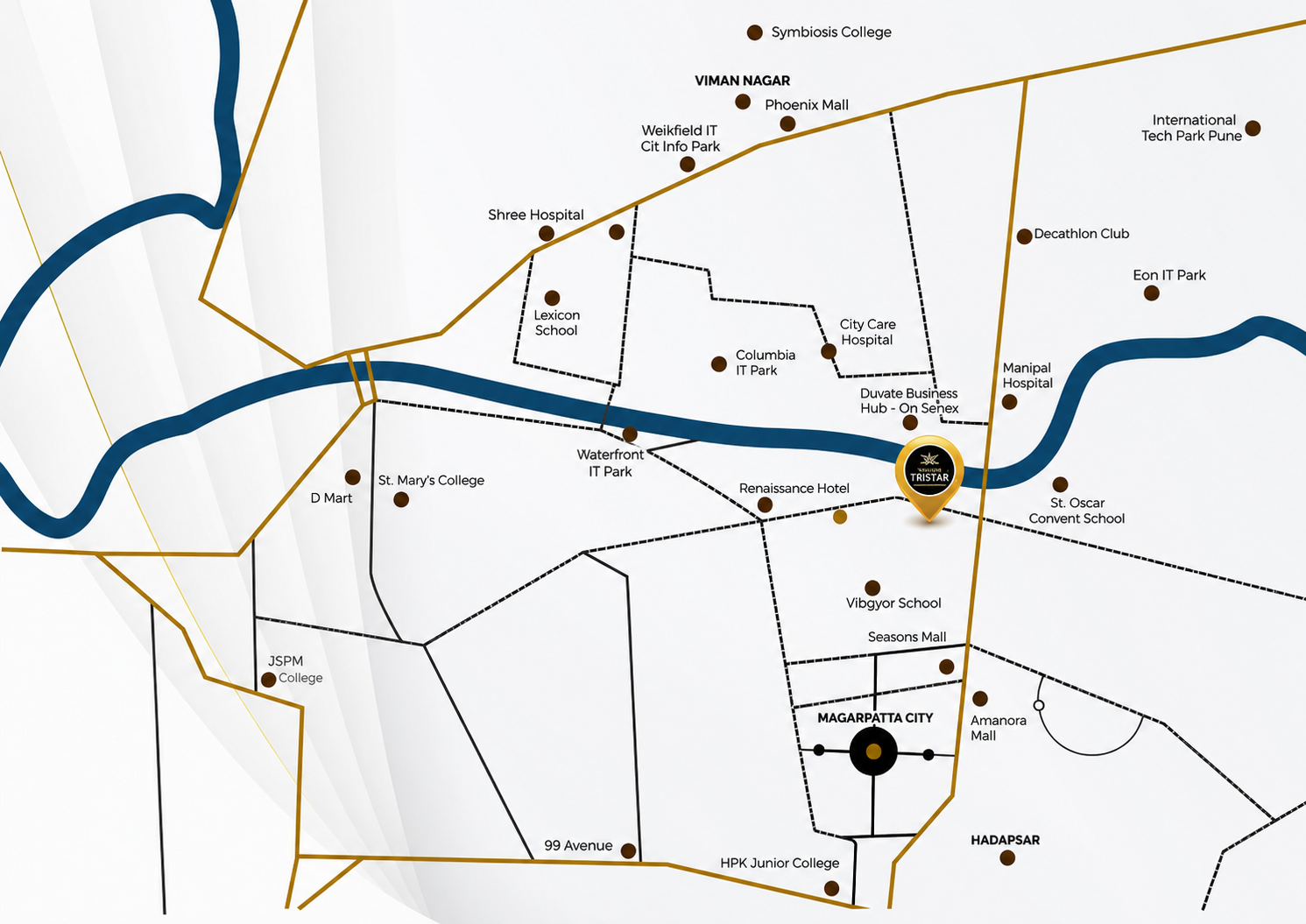 Shubh Tristar Location
